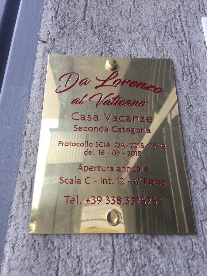 Da Lorenzo Al Vaticano Rom Exterior foto
